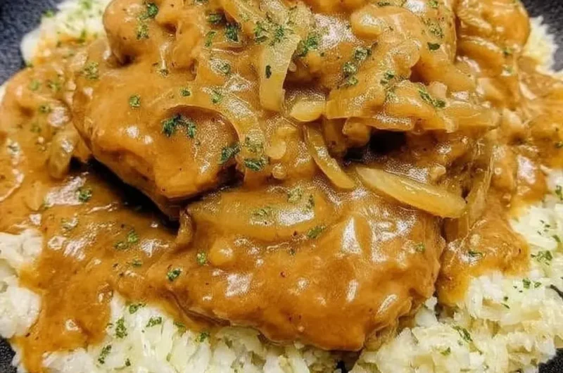 Smothered Chicken over Rice