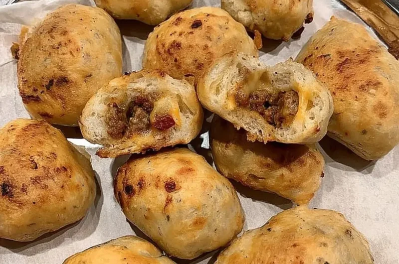 Garlic Parmesan Cheeseburger Bombs