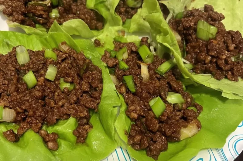 Savory Beef Lettuce Wraps